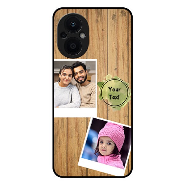 Oppo F21 Pro 5G Custom Glass Phone Case - Wooden Texture Design