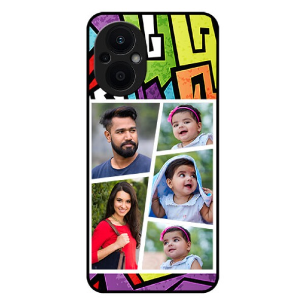 Oppo F21 Pro 5G Custom Glass Phone Case - Graffiti pattern Design