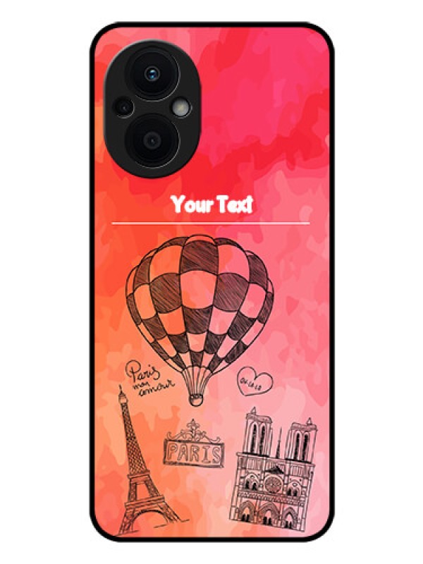 Custom Oppo F21 Pro 5G Custom Glass Phone Case - Paris Theme Design