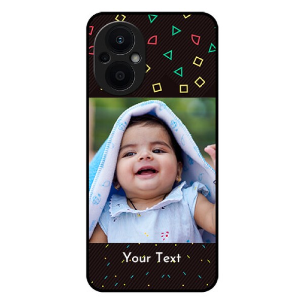 Oppo F21 Pro 5G Custom Glass Phone Case - with confetti birthday design Oppo F21 Pro 5G Custom Glass Phone Case - with confetti birthday design