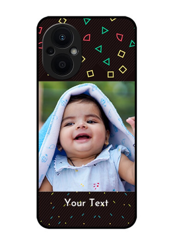 Oppo F21 Pro 5G Custom Glass Phone Case - with confetti birthday design