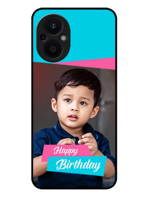 Custom Oppo F21 Pro 5G Personalized Glass Phone Case - Image Holder with 2 Color Design