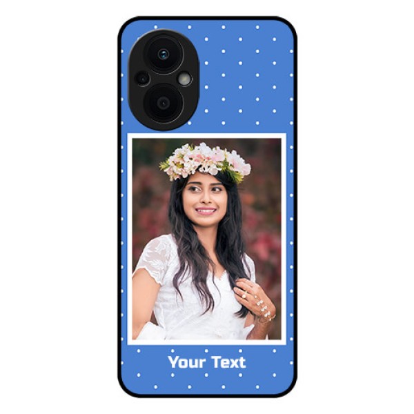 Oppo F21 Pro 5G Photo Printing on Glass Case - Polka dots design