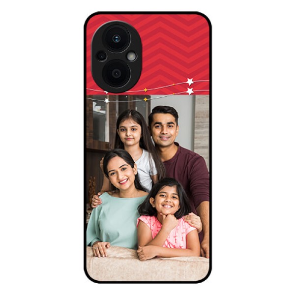 Oppo F21 Pro 5G Personalized Glass Phone Case - Happy Family Design