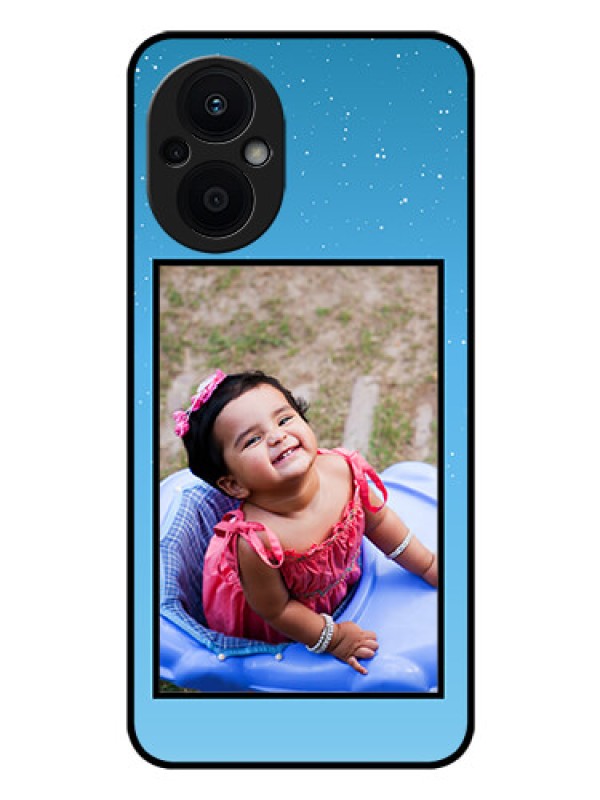 Custom Oppo F21 Pro 5G Custom Glass Mobile Case - Wave Pattern Colorful Design