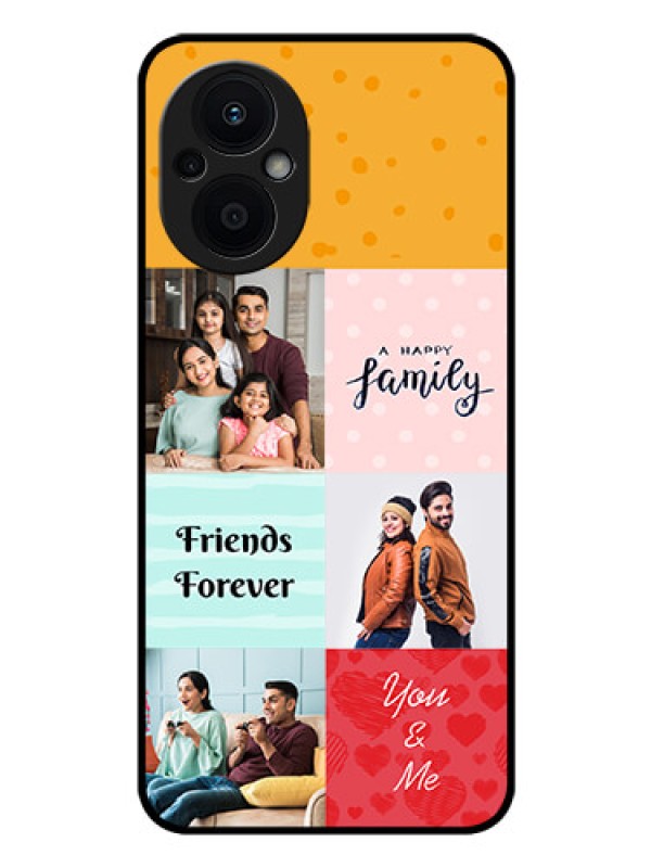 Custom Oppo F21 Pro 5G Personalized Glass Phone Case - Images with Quotes Design