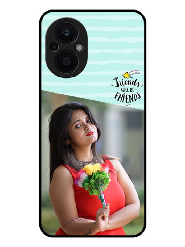 Custom Oppo F21 Pro 5G Custom Glass Phone Case - Friends Picture Icon Design