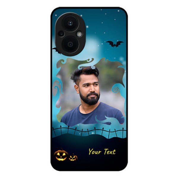 Oppo F21 Pro 5G Custom Glass Phone Case - Halloween frame design