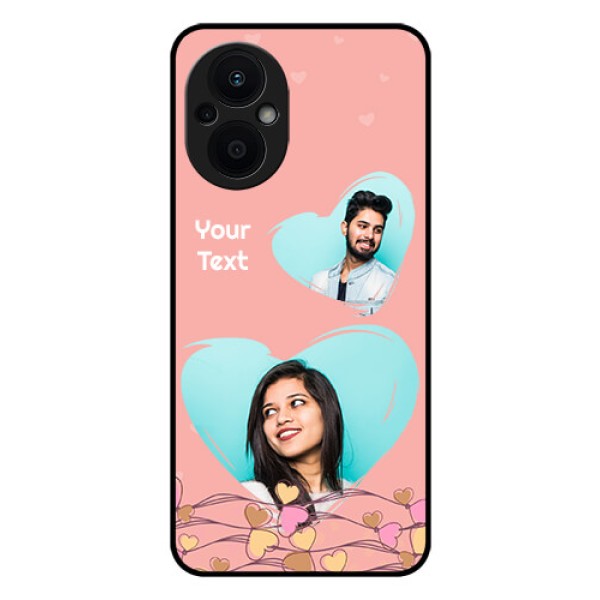 Oppo F21 Pro 5G Custom Glass Mobile Case - Love Doodle Design