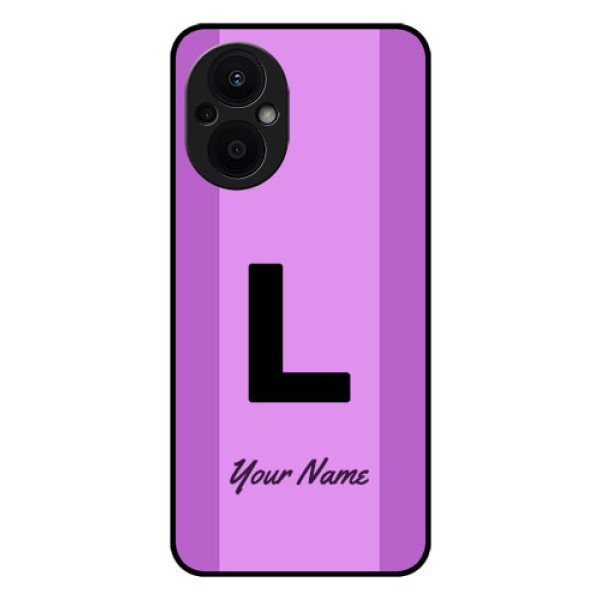 Oppo F21 Pro 5G Custom Glass Phone Case - Tricolor custom text Design