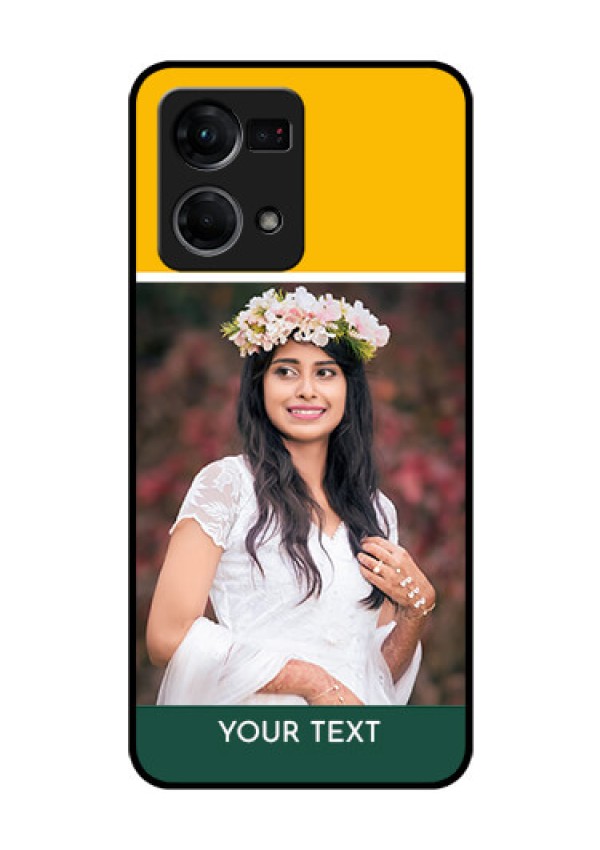 Oppo F21 Pro Photo Printing on Glass Case - Love You Design