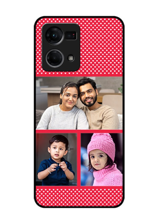Oppo F21 Pro Personalized Glass Phone Case - Bulk Pic Upload Design