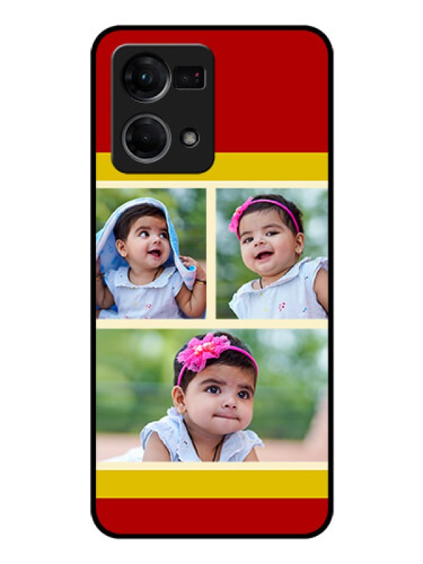 Custom Oppo F21 Pro Custom Glass Mobile Case - Multiple Pic Upload Design