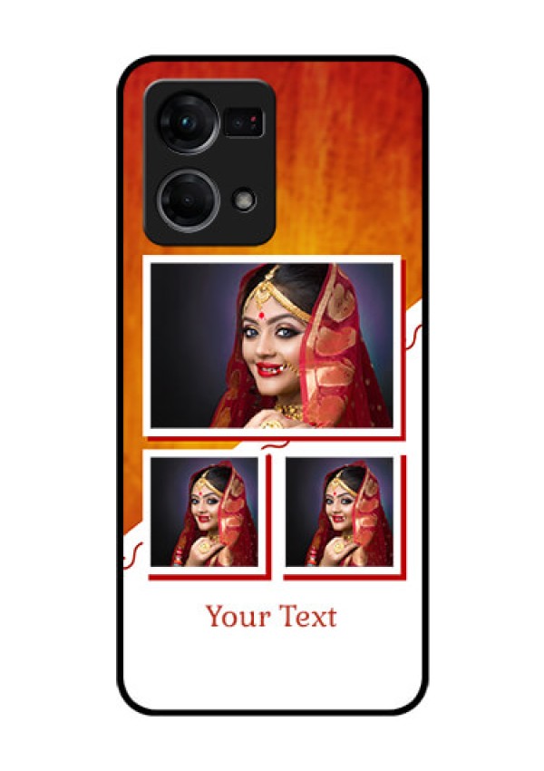 Oppo F21 Pro Custom Glass Phone Case - Wedding Memories Design