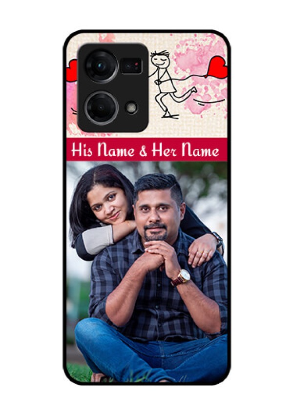Oppo F21 Pro Photo Printing on Glass Case - You and Me Case Design