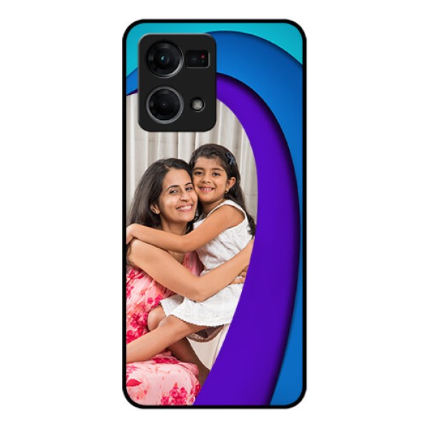Oppo F21 Pro Photo Printing on Glass Case - Simple Pattern Design
