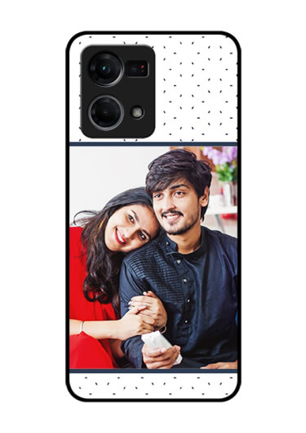 Oppo F21 Pro Personalized Glass Phone Case - Premium Dot Design