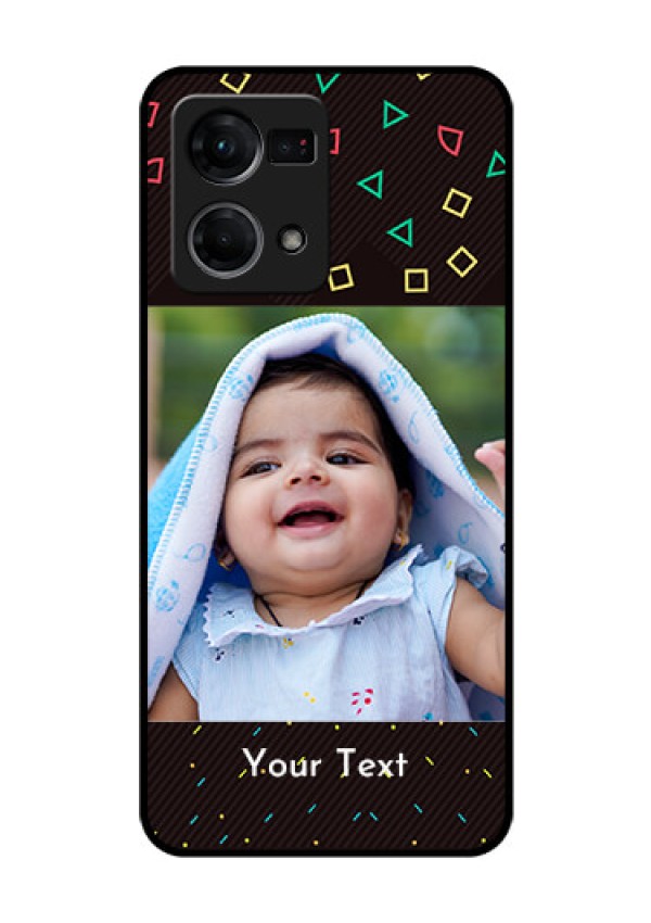 Oppo F21 Pro Custom Glass Phone Case - with confetti birthday design