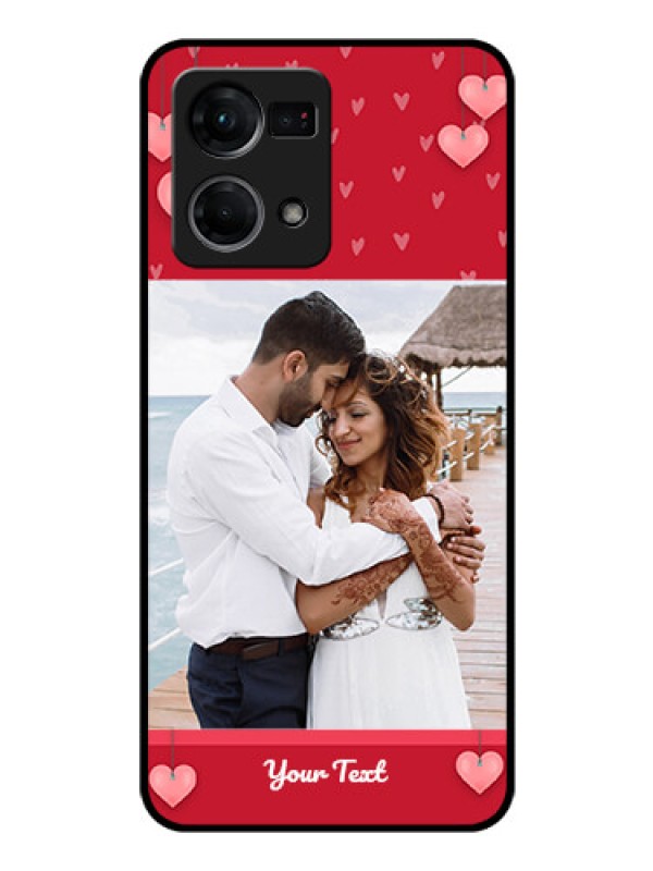 Custom Oppo F21 Pro Custom Glass Phone Case - Valentines Day Design