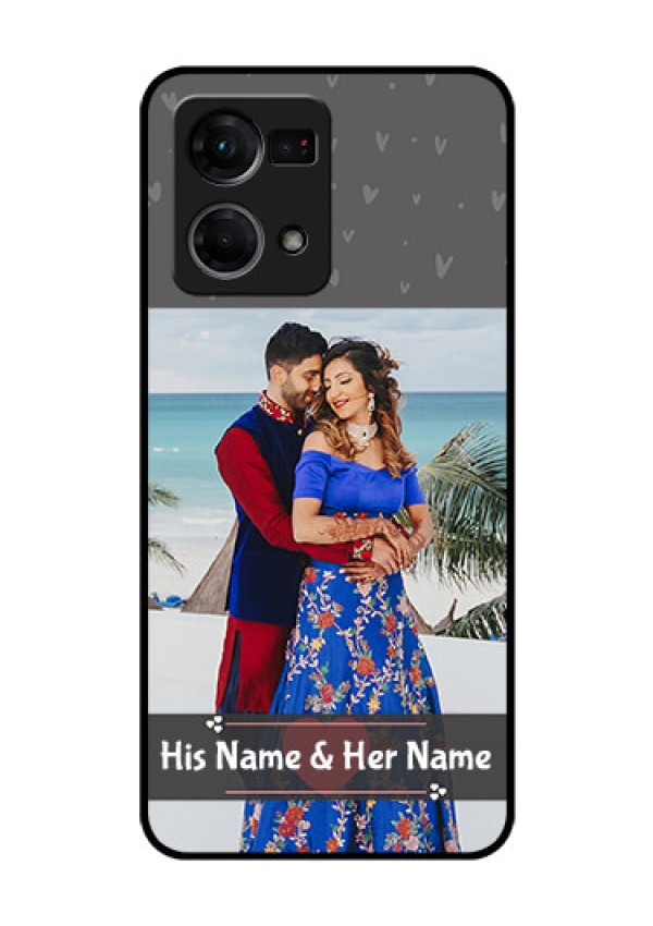 Oppo F21 Pro Custom Glass Mobile Case - Buy Love Design with Photo Online