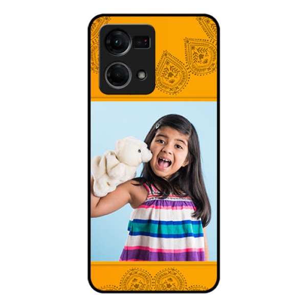 Oppo F21 Pro Personalized Glass Phone Case - Photo Wedding Design