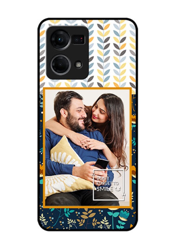 Oppo F21 Pro Custom Glass Mobile Case - Pattern Design