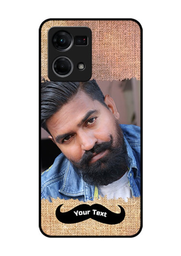 Oppo F21 Pro Personalized Glass Phone Case - with Texture Design