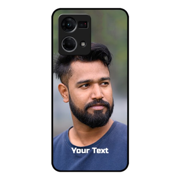 Oppo F21 Pro Glass Mobile Cover: Photo with Text