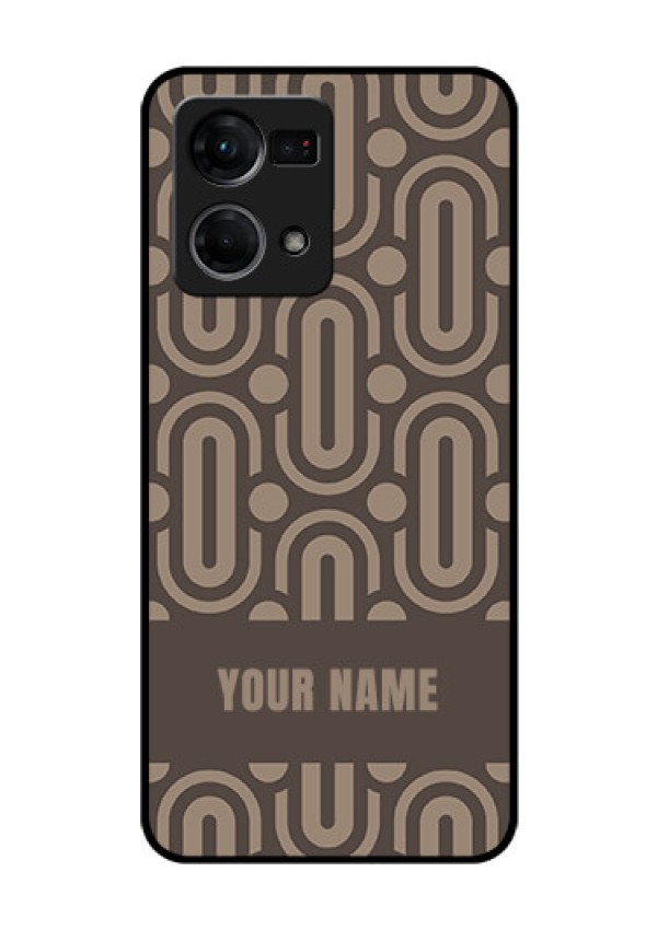 Oppo F21 Pro Custom Glass Phone Case - Captivating Zero Pattern Design