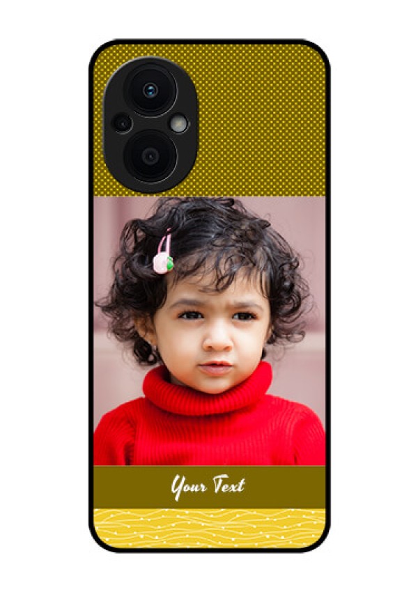 Oppo F21s Pro 5G Custom Glass Phone Case - Simple Green Color Design