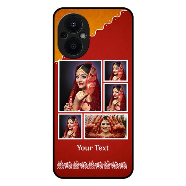 Oppo F21s Pro 5G Personalized Glass Phone Case - Wedding Pic Upload Design