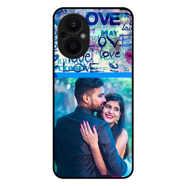Oppo F21s Pro 5G Custom Glass Mobile Case - Colorful Love Design