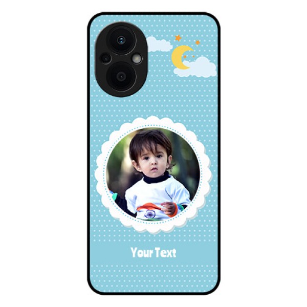 Oppo F21s Pro 5G Personalised Glass Phone Case - Violet Pattern Design