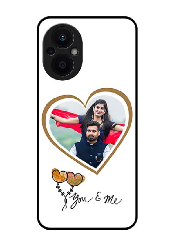 Oppo F21s Pro 5G Custom Glass Mobile Case - You & Me Design