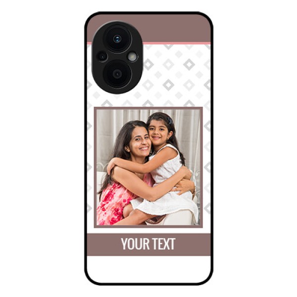 Oppo F21s Pro 5G Photo Printing on Glass Case - Simple Diamond Design