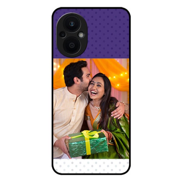 Oppo F21s Pro 5G Personalized Glass Phone Case - Violet Pattern Design Oppo F21s Pro 5G Personalized Glass Phone Case - Violet Pattern Design