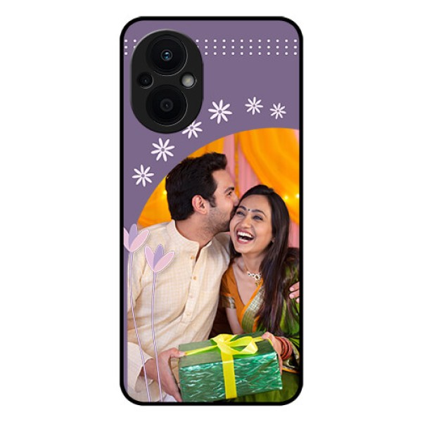 Oppo F21s Pro 5G Custom Glass Mobile Case - Lavender flowers design