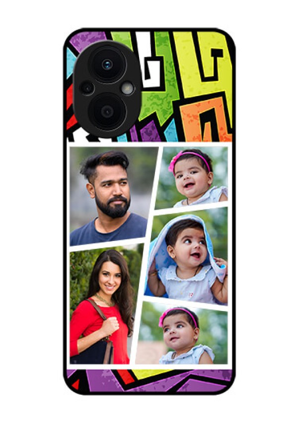 Oppo F21s Pro 5G Custom Glass Phone Case - Graffiti pattern Design