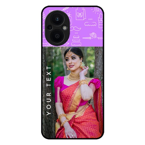 Oppo F21s Pro 5G Custom Glass Mobile Case - Birthday Icons Design