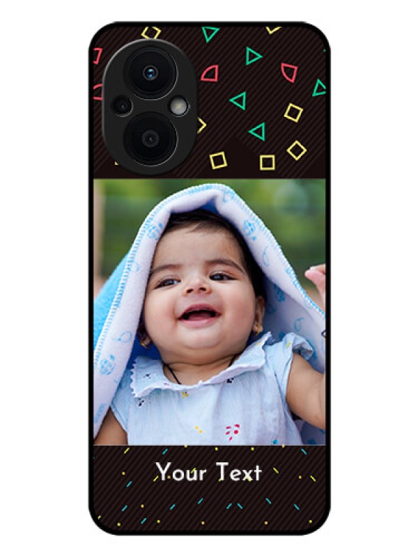 Custom Oppo F21s Pro 5G Custom Glass Phone Case - with confetti birthday design