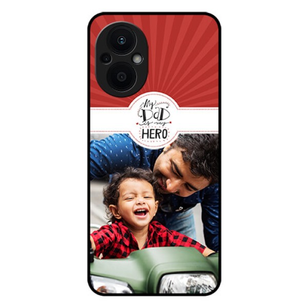Oppo F21s Pro 5G Photo Printing on Glass Case - My Dad Hero Design