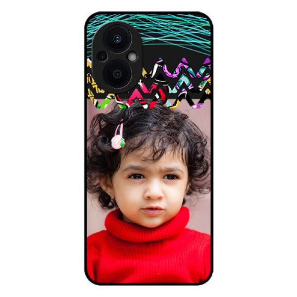 Oppo F21s Pro 5G Personalized Glass Phone Case - Neon Abstract Design