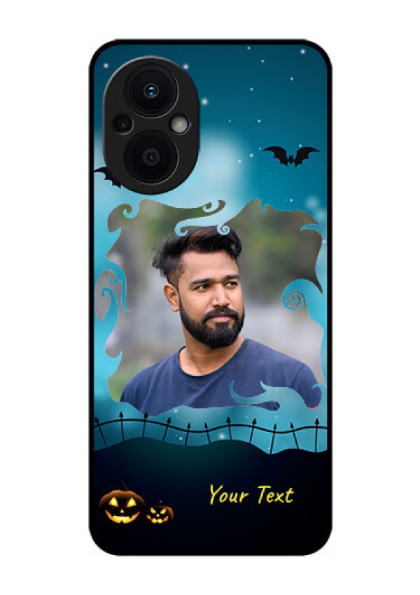 Oppo F21s Pro 5G Custom Glass Phone Case - Halloween frame design