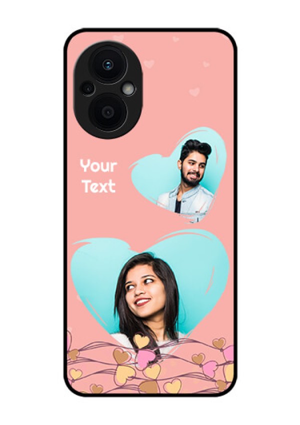 Oppo F21s Pro 5G Custom Glass Mobile Case - Love Doodle Design