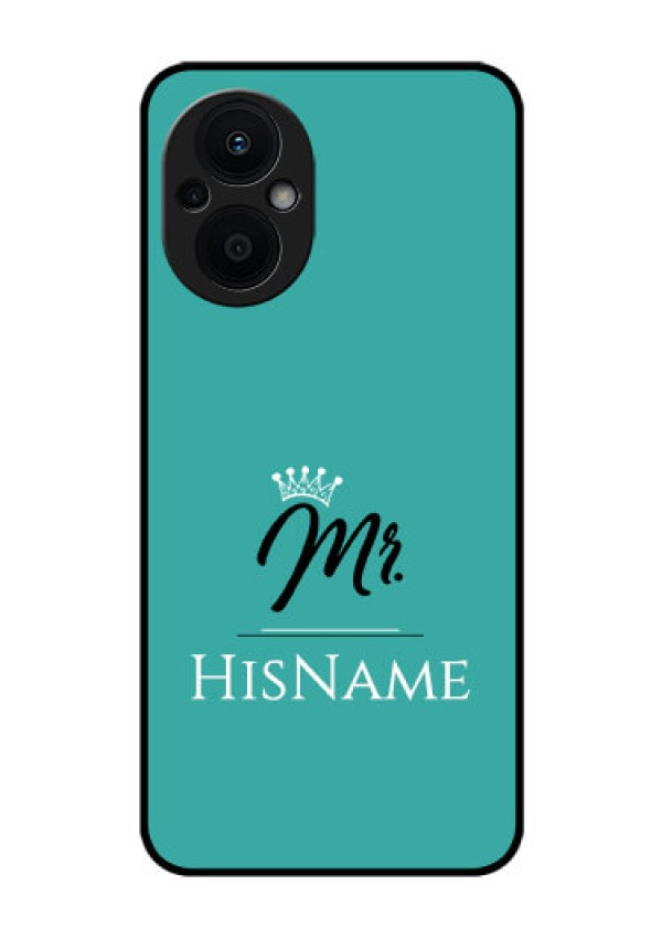 Oppo F21s Pro 5G Custom Glass Phone Case Mr with Name