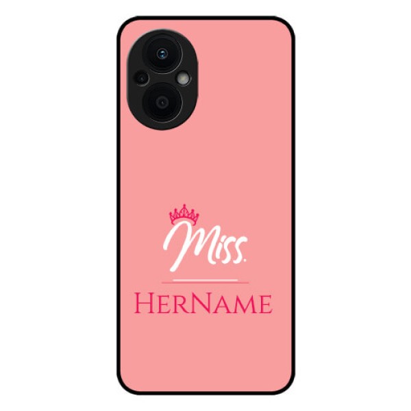 Oppo F21s Pro 5G Custom Glass Phone Case Mrs with Name