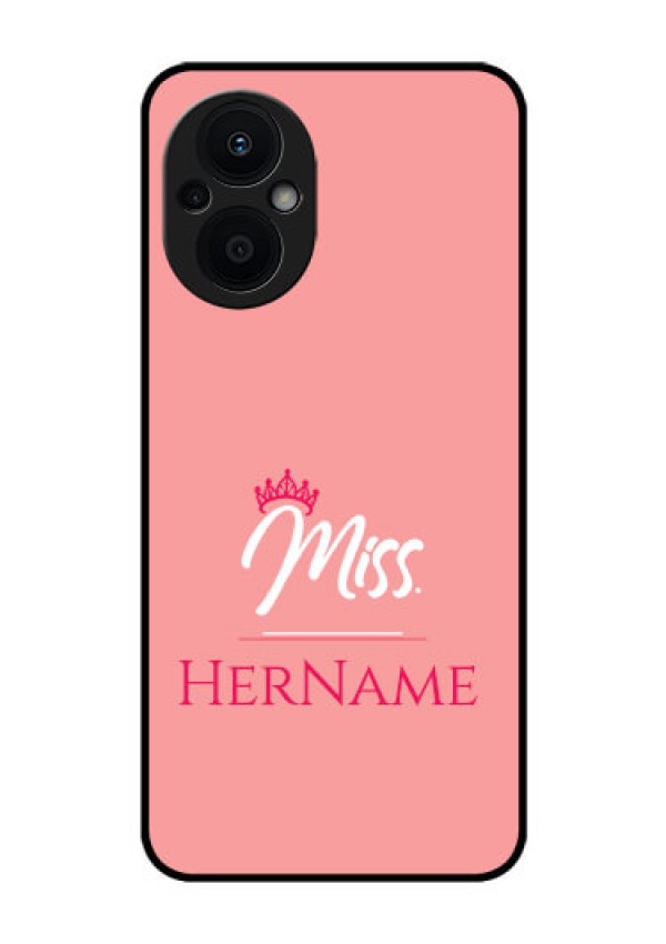 Oppo F21s Pro 5G Custom Glass Phone Case Mrs with Name