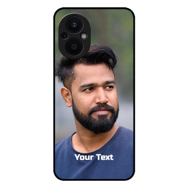 Oppo F21s Pro 5G Glass Mobile Cover: Photo with Text