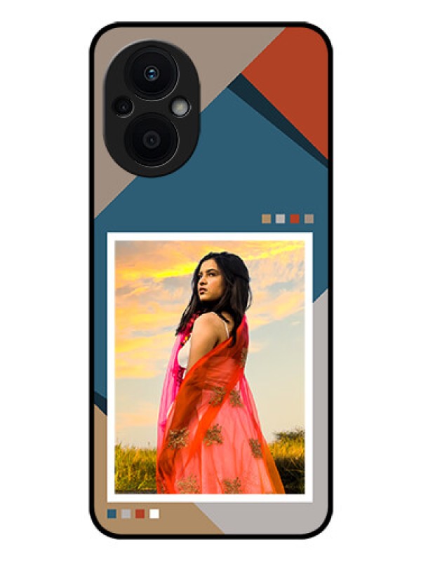 Custom Oppo F21s Pro 5G Personalized Glass Phone Case - Retro color pallet Design