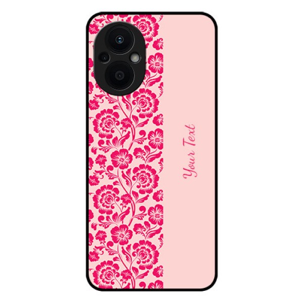 Oppo F21s Pro 5G Custom Glass Phone Case - Attractive Floral Pattern Design